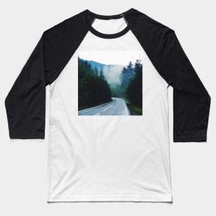 Foggy Mountain Road Baseball T-Shirt